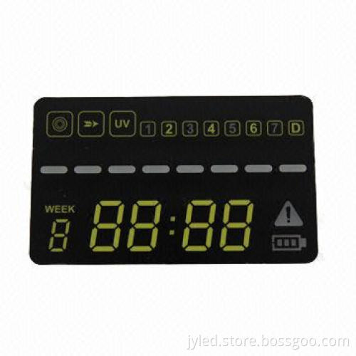 7-segment LED clock display